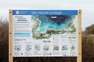 Board: Information board on the natural site protected