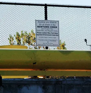 Queens: Informational Sign, Newton Creek Superfund Site, NYC