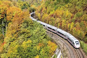Company: InterCityExpress ICE of Deutsche Bahn AG underway
