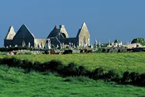 Clare: Ireland, County Clare. Kilmacduagh Church