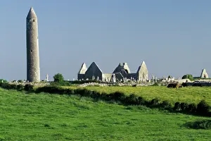 Turret: Ireland, County Clare. Kilmacduagh Church