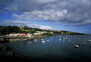 Sailboat: Ireland, County Cork, Glandore. Harbor view