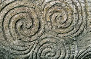 Circular: Ireland, County Meath, Newgrange. Close-up