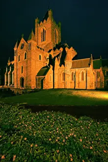 Dennis: Ireland, Dublin. Christ Church illuminated