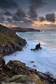 Stack: The Irish Lady Sea Stack - coastal seascape between