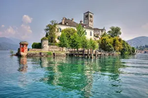 Piedmont: Island San Giulio, lake Orta, Piedmont, Italy, Europe