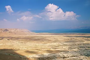 Judean: ISRAEL - The Judean desert, seen from the top of