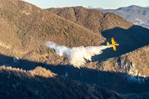 Plane: Italian fire-fighting aircraft type Canadair CL-415