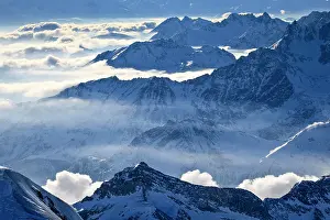 Klein: Italian and French Alps, view from Klein Matterhorn