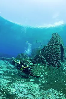 Dives: Italy, Abruzzo, Capestrano, Capo d'Acqua lake scuba diver ex