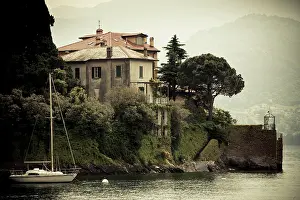 Como: Italy, Lecco Province, Varenna. Lakefront