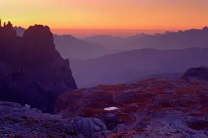 Ridges: Italy - numerous mountain ridges and peaks in the