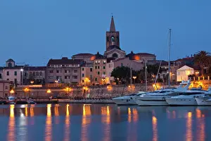 Yacht: Italy, Sardinia, Alghero. City walls from