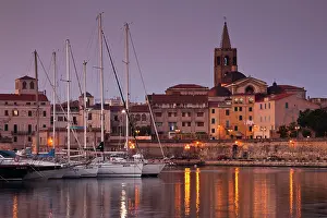 Yacht: Italy, Sardinia, Alghero. City walls from