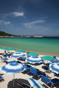 Tempio: Italy, Sardinia, Baja Sardinia. Resort beach