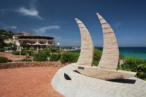 Tempio: Italy, Sardinia, Baja Sardinia. Sailboat