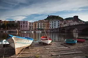 Vecchio: Italy, Sardinia, Bosa. Temo River and Ponte