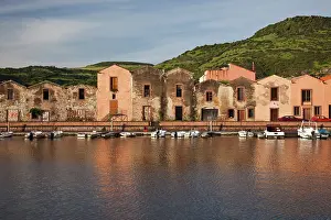 Dilapidated: Italy, Sardinia, Bosa. Temo River and Sas