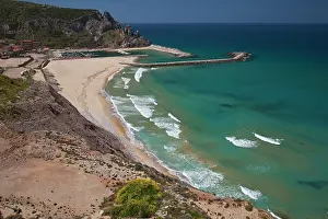 Breakwater: Italy, Sardinia, Buggerru. Buggerru beach
