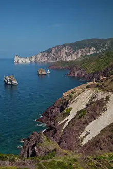 Iron: Italy, Sardinia, Nebida. Coastline by Scoglio