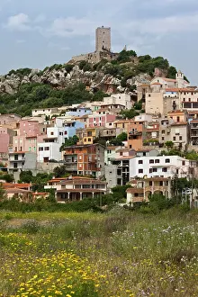 Sardinia: Italy, Sardinia, Posada. Medieval hill town