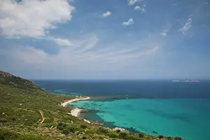 Punta: Italy, Sardinia, Villasimius. Seascape by
