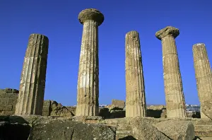 Sicily: Italy, Sicily, Agrigento, Temple of Hercules
