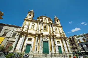 Sicily: Italy, Sicily, Palermo, old church