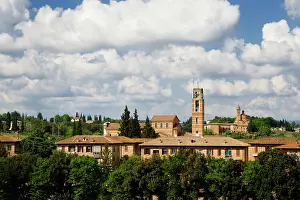 Siena: Italy, Siena. Overview of town buildings
