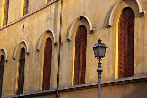 Julie: Italy, Tuscany, Lucca. Street lamppost and arched
