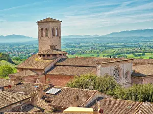 Eggers: Italy, Umbria, Assisi. View of buildings and valley