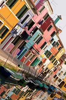 Lifestyle: Italy, Venice, Burano. A tilted view of