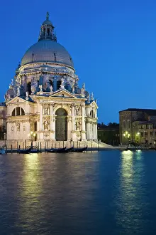 Moored: Italy, Venice. Chuch of Santa Maria della