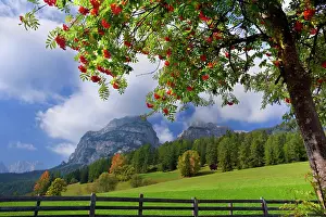 Sella: Italy - view towards Sella massif near the village