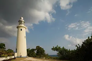Negril: Jamaica, Negril, Afternoon sun lights lighthouse