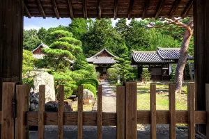 Nara: Japan, Nara. Grounds of the Shingon-in Temple