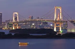 Suspension: Japan, Tokyo, Odaiba, Rainbow Bridge at
