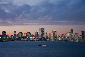 Honshu: Japan. Tokyo. Tokyo Bay and Skyline
