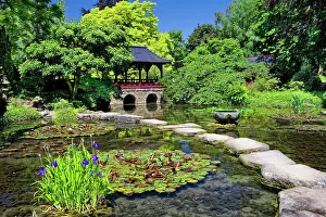 Culturally: Japanese Garden of the Bayer AG, Leverkusen, North