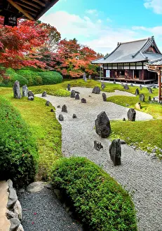 110917: Japanese rock garden in Komyoin temple, Kyoto, Japan