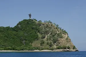 Headland: Jesus Christ Statue - Cristo Rei on headland - near