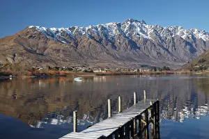 Queenstown: Jetty, and The Remarkables, Reflected in