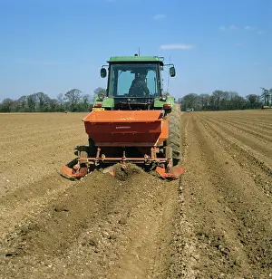 Seeding: John Deere Tractor and Potato Planter