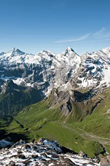 Murren: Jungfrau Region, Switzerland. Jungfrau massif