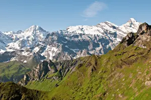 Murren: Jungfrau Region, Switzerland. Jungfrau massif