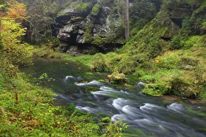 Kamnitz: Kamnitz Gorge Kamnitz Stream in autumn Kamnitz Gorge, B