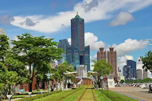 Tram: Kaohsiung Light Rail Tram Station and 85 Sky Tower, Kaohsiun