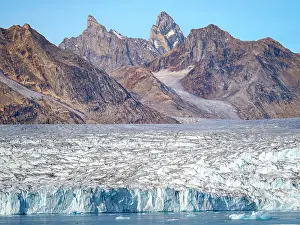 Fjord: Karale Glacier in Sermiligaaq Fjord. Ammassalik area in