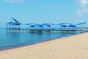 Gastronomy: Karven resort beach, Issyk Kul lake, Kyrgyzstan