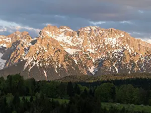 Snowmelt: The Karwendel Mountain Range near Mittenwald